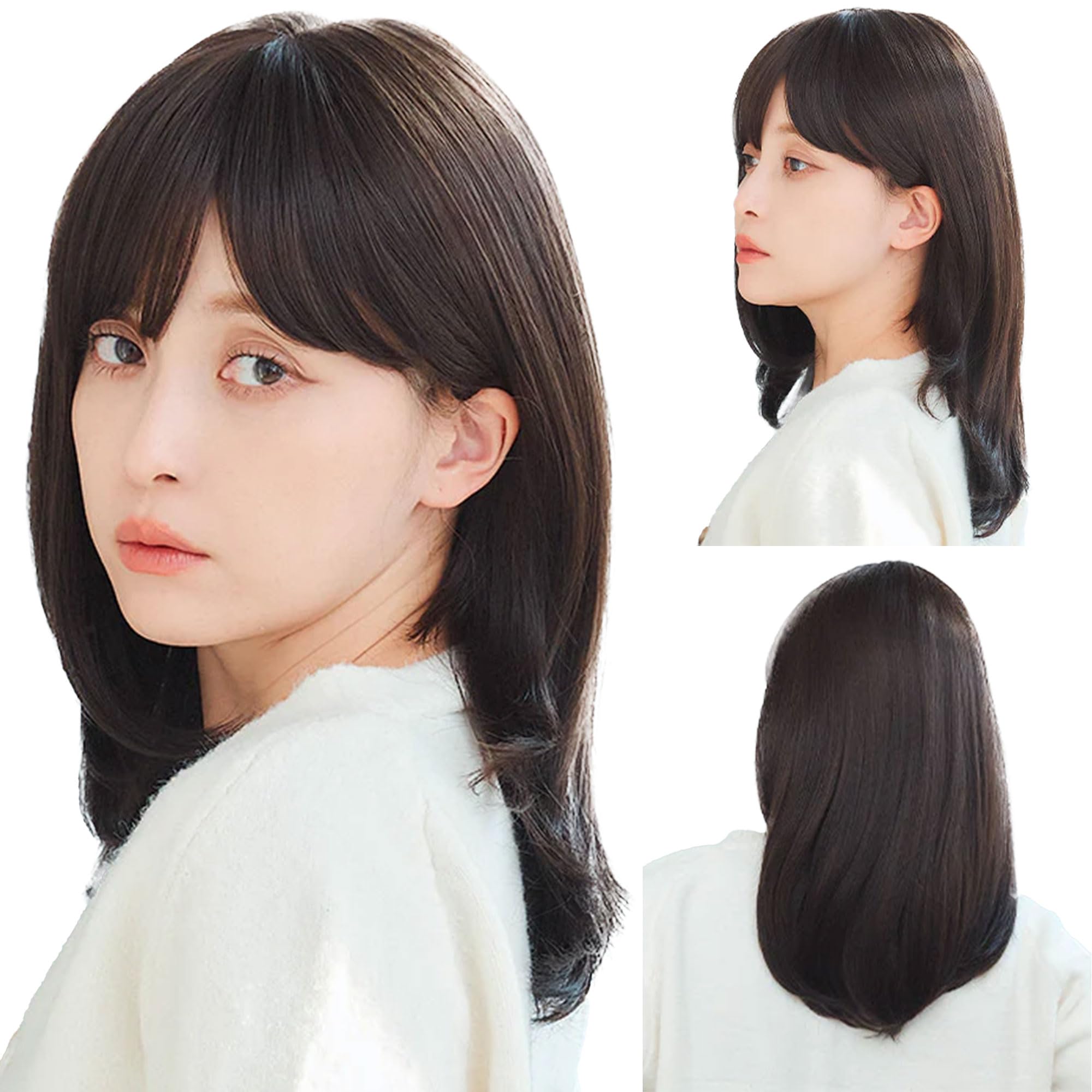 値下げ　リネアストリア　クレッセントミディ　M Amazon.co.jp: リネアストリア クレッセントミディ人毛MIX＜M＞|ダーク